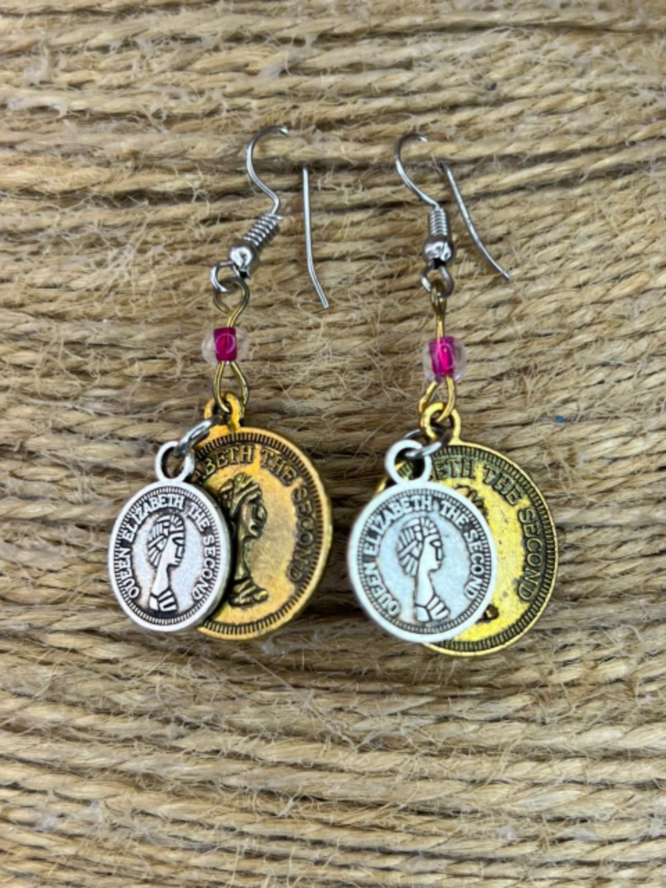 Vintage coin earrings